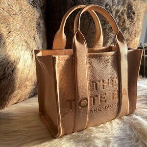 AUTHENTIC Marc Jacobs Women's The Small Tote, Camel- Modest, Minimalist Style